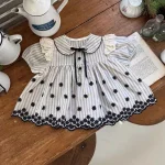 【73-100cm】シャツ or ボトムス ベビー 女の子 レース 刺繍 - 画像 (4)
