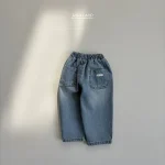 【73-120cm】ベビー 無地 シンプル デニムパンツ - 画像 (6)