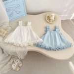 【73-120cm】キャミソール 蝶結び 無地 おしゃれ 女の子
