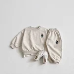 【73-120cm】セットアップ ベビー 熊柄 カジュアル - 画像 (6)