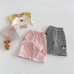 【73-120cm】ボーダーパンツ 可愛い 履きやすい 女の子 男の子 ボトムス - 画像 (14)