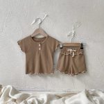 【73-100cm】ルームウェア セット ワッフル生地 着心地良い - 画像 (11)