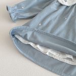 【73-120cm】ワンピース 可愛い ブルー カジュアル 女の子 - 画像 (12)