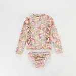 【90-140cm】水着 花柄 フリル ファッション スイムウェア - 画像 (16)