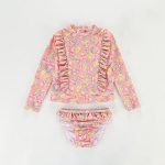 【90-140cm】水着 花柄 フリル ファッション スイムウェア - 画像 (14)
