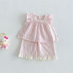 【73-110cm】セットアップ フラワー柄 フリル 女の子 - 画像 (5)