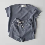 【73-120cm】セットアップ ベビー 無地 ナチュラル - 画像 (10)