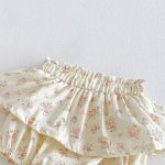 【66-90cm】セットアップ キャミソール＆ブルマ＆帽子 クリーム おしゃれ - 画像 (12)