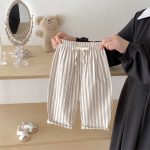 【73-120cm】ロングパンツ ストライプ柄 リネン コットン - 画像 (16)