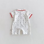 【66-90cm】ロンパース 総柄POLO シンプル ベビー服 - 画像 (4)