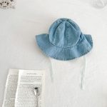 【66-90cm】サロペロンパース＆帽子 デニム オシャレ カジュアル - 画像 (7)