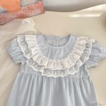 【66-90cm】ロンパース レース パフスリーブ おしゃれ ベビー服 - 画像 (11)