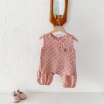【80-130cm】セットアップ ベビー ノースリーブ ドット柄 - 画像 (20)