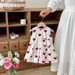 【80-120cm】ワンピース ハート 可愛い 女の子 おしゃれ - 画像 (5)