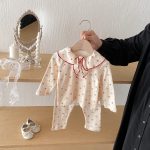 【73-100cm】セットアップ 柔らか フラワー柄 可愛い おしゃれ - 画像 (16)