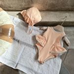 【66-90cm】水着 帽子付き フリル シンプル - 画像 (8)
