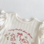 【73-120cm】トップスorパンツ ウサギ ロゴフリル おしゃれ - 画像 (11)