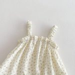 【66-90cm】サロペット 花柄 ふわふわ 帽子付き - 画像 (9)