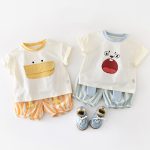 【73-110cm】Tシャツ アヒル 可愛い 着心地良い トップス - 画像 (2)