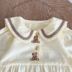 【66-90cm】ロンパース クマ柄 セーラー風 シンプル 着心地良い ベビー服 - 画像 (14)