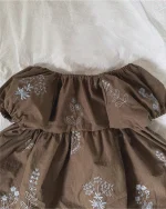 【73-120cm】ワンピース ベビー 女の子 パフスリーブ 花柄 - 画像 (11)