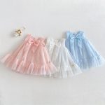 【73-120cm】ワンピース パステルカラー 蝶結び 女の子 おしゃれ