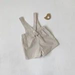 【73-100cm】サロペット ショートパンツ ベビー 韓国風 シンプル - 画像 (14)
