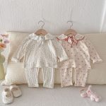 【73-100cm】セットアップ 柔らか フラワー柄 可愛い おしゃれ - 画像 (11)
