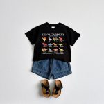 【80-160cm】Ｔシャツ ダイナソー カジュアル コットン - 画像 (9)