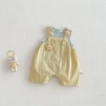 【66-90cm】セットアップ イエロースター サロペット＆シャツ - 画像 (2)