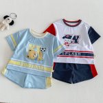 【73-120cm】セットアップ サッカーロゴ カジュアル 子供服 - 画像 (2)
