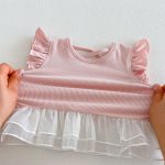 【73-110cm】シャツorパンツ フリル メッシュ  シンプル 可愛い 女の子 - 画像 (15)