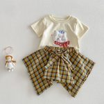 【73-120cm】ボトムス スカート風 チェック 可愛い 女の子 - 画像 (5)