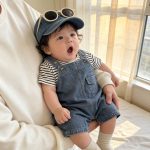 【66-100cm】サロペット デニム ポケット付き カジュアル 可愛い ボトムス - 画像 (9)