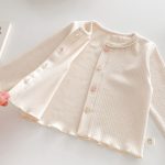【73-120cm】カーディガンorデニムパンツ 柔らか クリーム シンプル - 画像 (10)