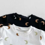 【73-100cm】半袖 Tシャツ ベビー 韓国風 月柄 - 画像 (11)