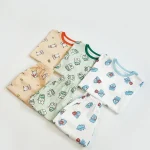 【90-130cm】セットアップ キッズ 半袖 動物柄 ルームウェア - 画像 (15)
