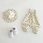 【66-100cm】ロンパース 帽子付き ベビー パンダ or チェリー柄 - 画像 (6)