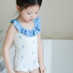 【80-130cm】水着 丸襟 可愛い 女の子 スイムウェア - 画像 (11)