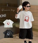 【90-160cm】半袖Tシャツ 男の子 プリント カジュアル