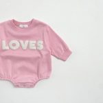 【66-100cm】ロンパース かわいい 「LOVES」 肌触り良い 出産祝い 赤ちゃん - 画像 (8)