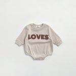 【66-100cm】ロンパース かわいい 「LOVES」 肌触り良い 出産祝い 赤ちゃん - 画像 (15)