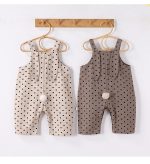 【73-100cm】サロペット ベビー 可愛い ドット柄 ウサギデザイン - 画像 (6)