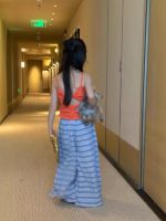 【90-150cm】キャミソール or パンツ 女の子 SNS映え ボーダー - 画像 (5)