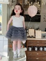 【90-140cm】ベスト or スカート 女の子 スウィート ウサギ チュール - 画像 (3)