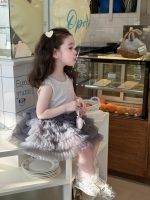 【90-140cm】ベスト or スカート 女の子 スウィート ウサギ チュール - 画像 (5)