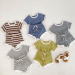 【73-100cm】セットアップ ベビー ナチュラル やわらか素材