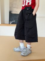 【100-170cm】ワイドパンツ キッズ 七分丈 韓国風 ゆったり - 画像 (4)