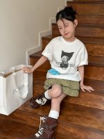 【90-160cm】半袖Ｔシャツ 女の子 ねこ柄 可愛い カジュアル - 画像 (8)