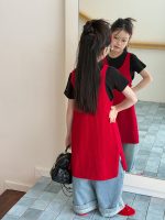 【100-170cm】ニット キャミワンピース 女の子 レイヤードしやすい - 画像 (10)